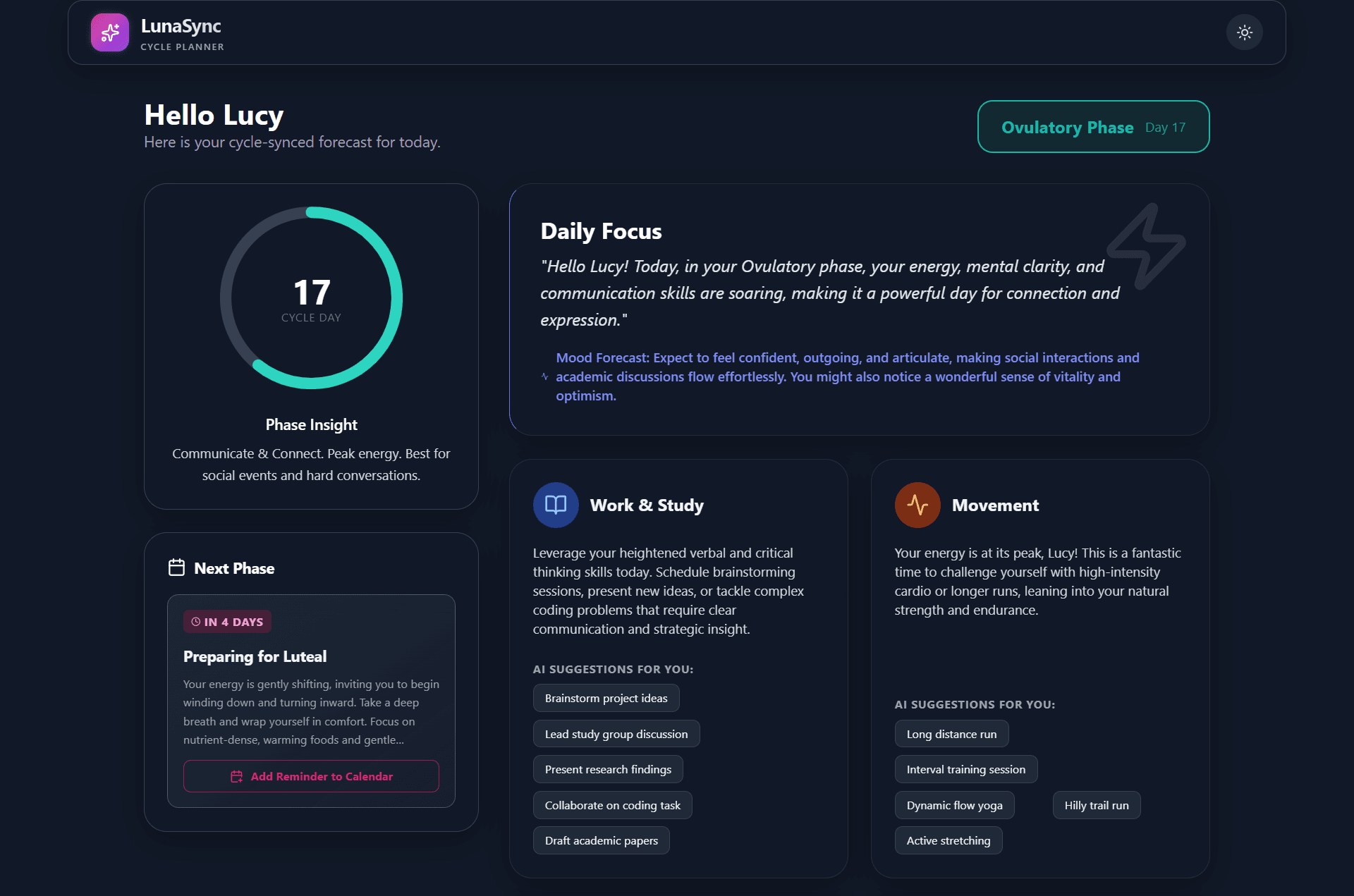 LunaSync screenshot 1